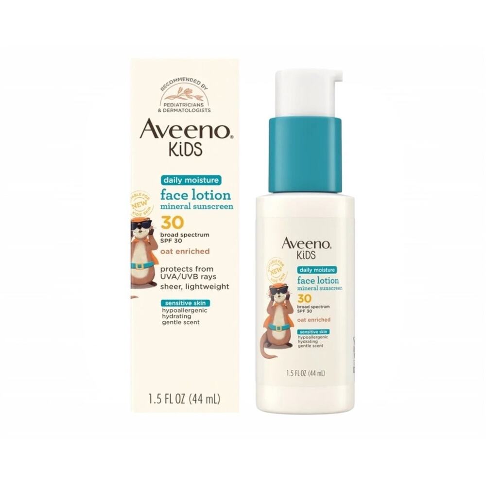 Aveeno Kids Daily Moisture Face Lotion + Mineral Sunscreen SPF 30